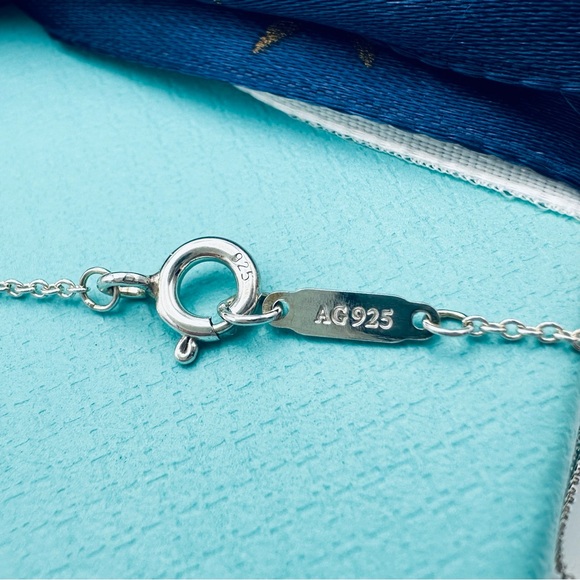 Tiffany & Co. Super Star Charm Necklace 16” in Silver with Pouch & Box - Picture 8 of 10